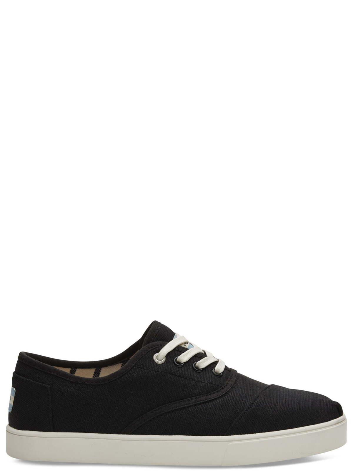 TOMS Heritage Men's Black Canvas Low-Top Sneakers - Size 12