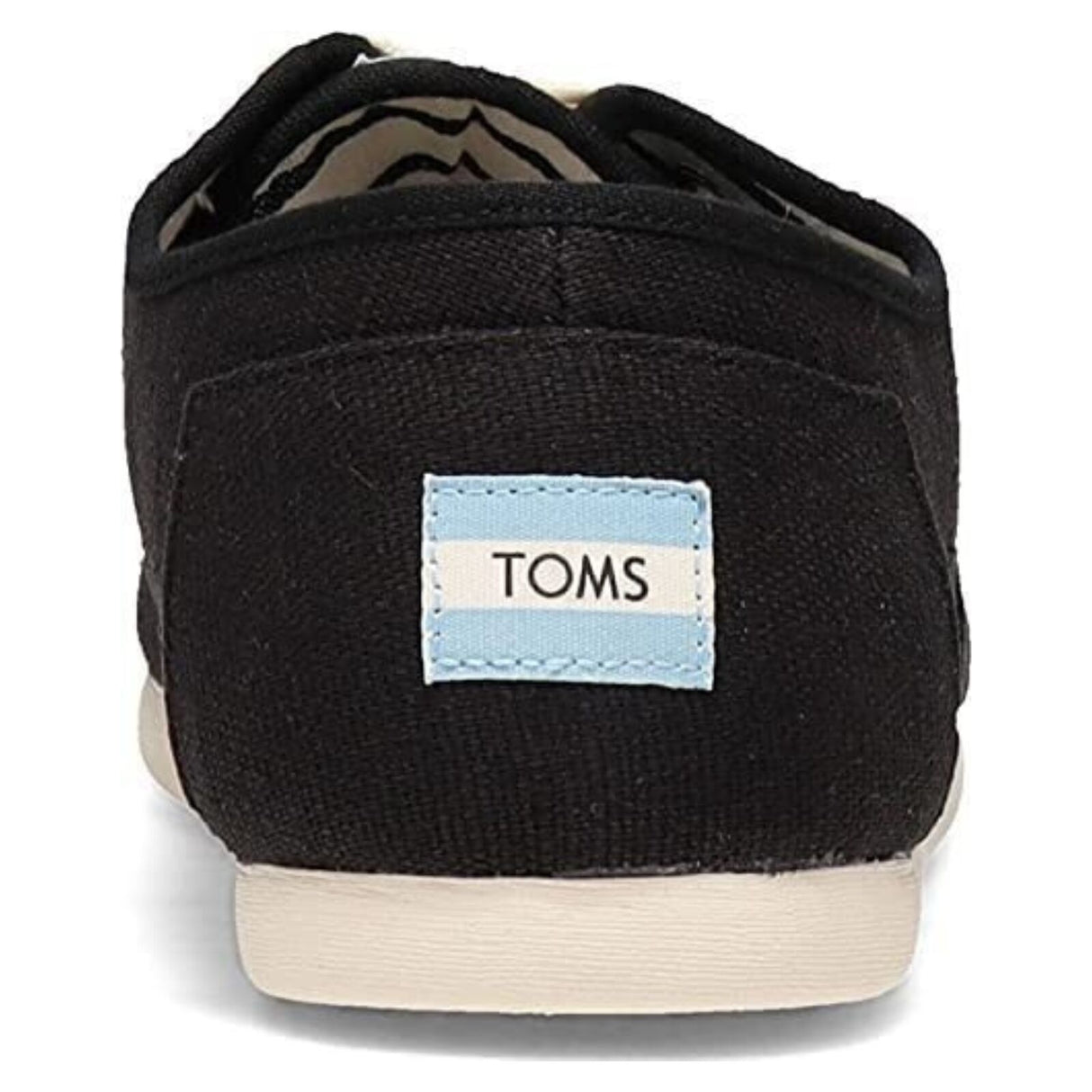 TOMS Heritage Mens Canvas Casual Shoes Sneakers Lace Up Low Cut - Black - US 8