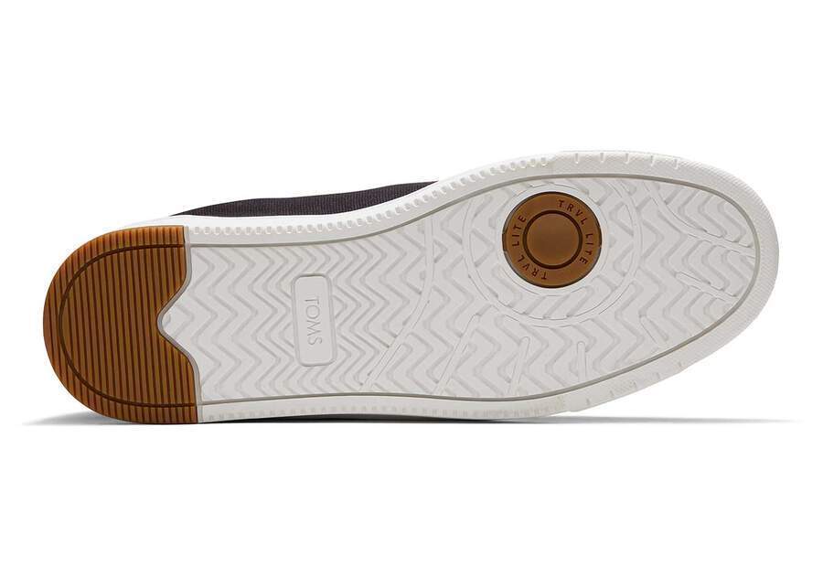 TOMS Men's TRVL LITE 2.0 Low Canvas Sneakers - Black - Size US 9