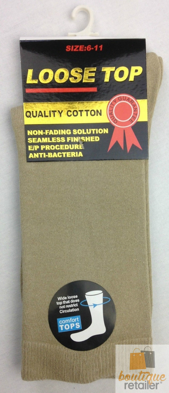 10x Pairs COTTON Rich LOOSE TOP SOCKS Medical Circulation Diabetic Comfort BULK - -