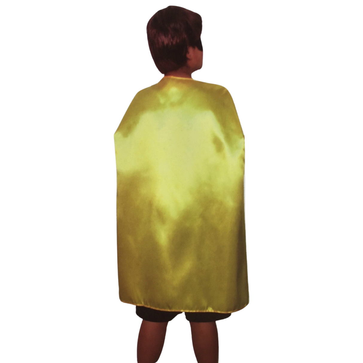 Children's Yellow Vampire Cape Costume for Parties and School Functions - Medium Size