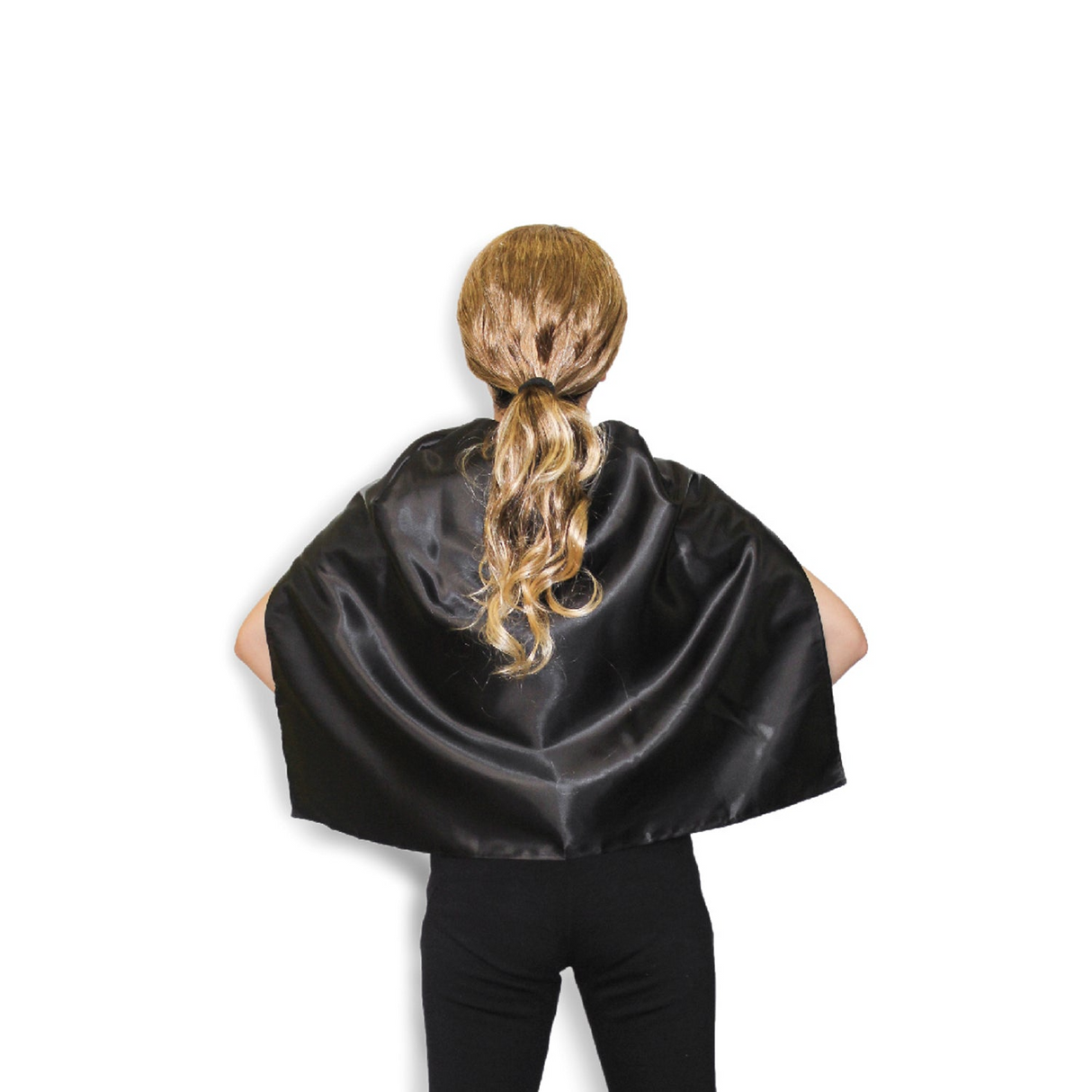 Children's Black Vampire Cape Costume for School Events and Parties