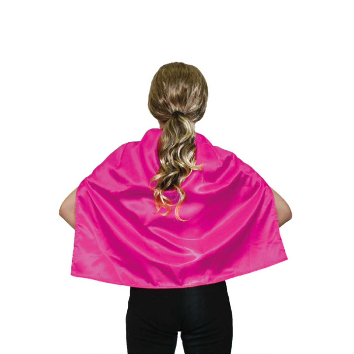 Lively Hot Pink Vampiric Cape Costume for Kids - Ideal for Celebrations and School Functions