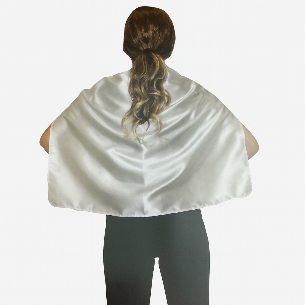 Vampire Costume Cape for Kids in School Team White