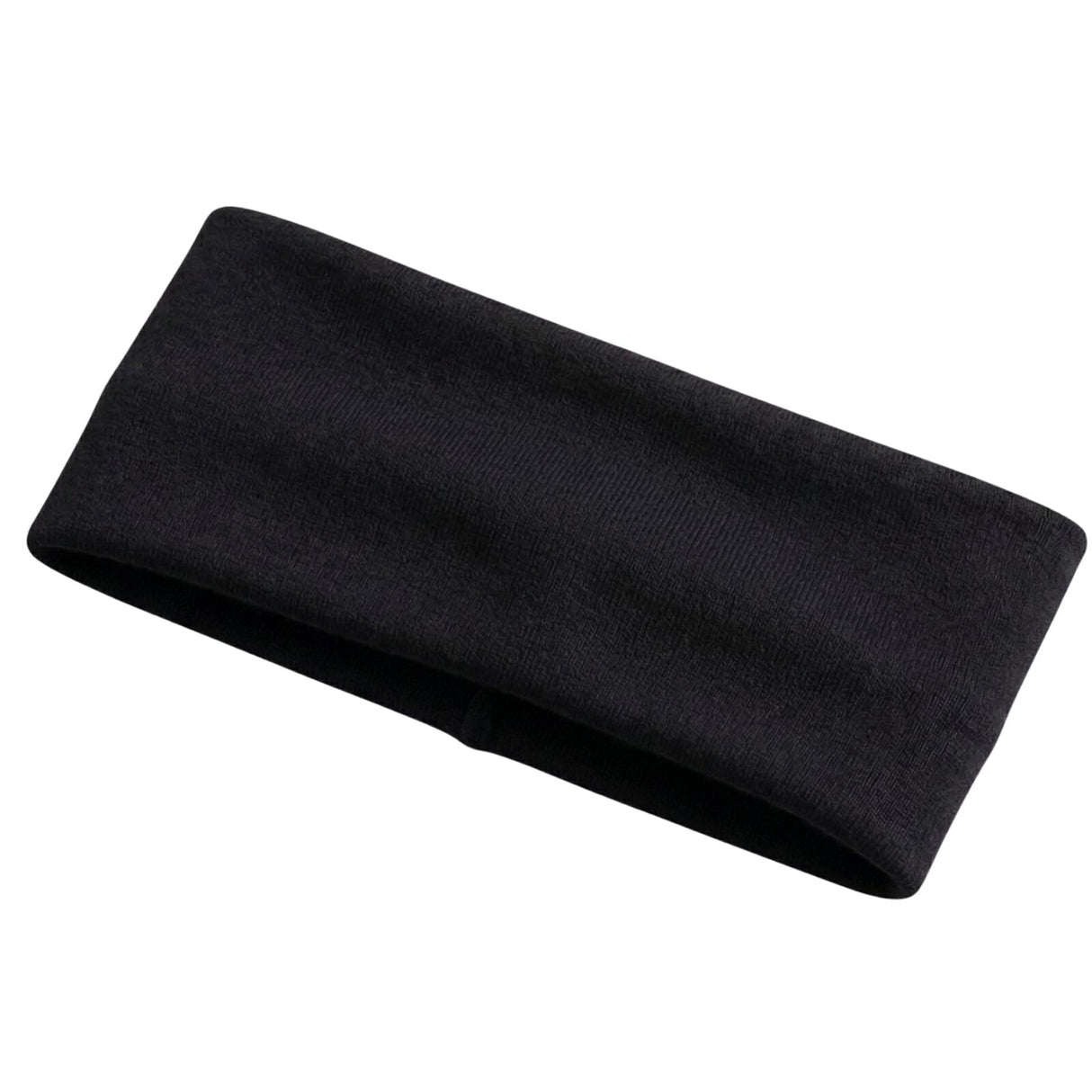 PLAIN HEADBAND Elastic Stretch Sports Yoga Hair Band Unisex 8cm Wide - Black