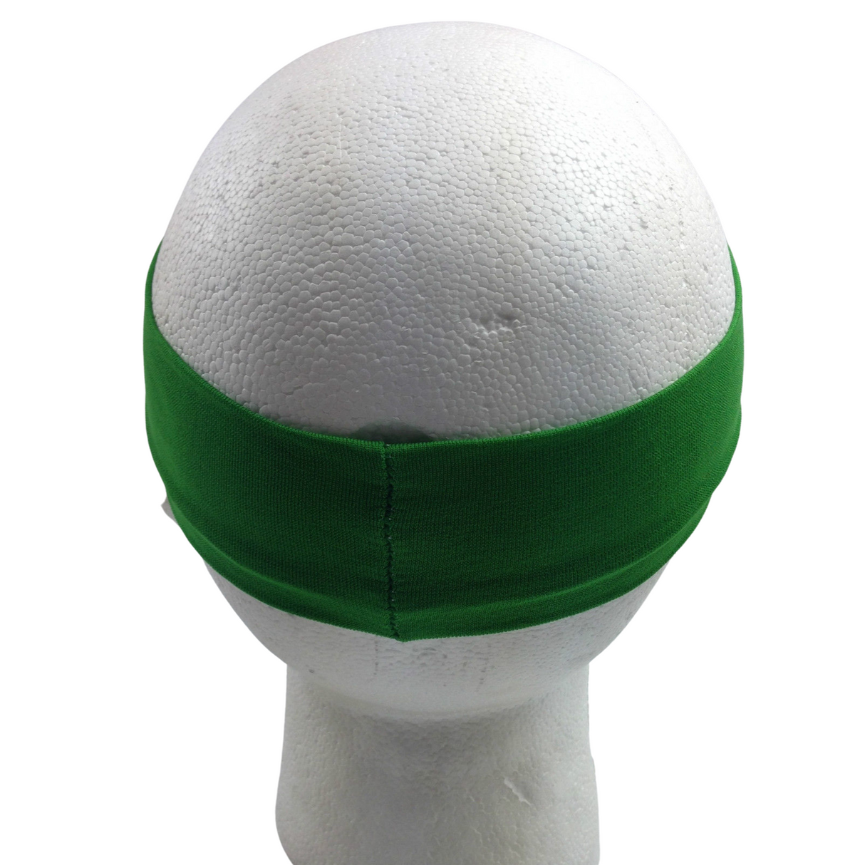 Unisex 8cm Wide Stretchy Sports Headband - Green Yoga Hair Wrap