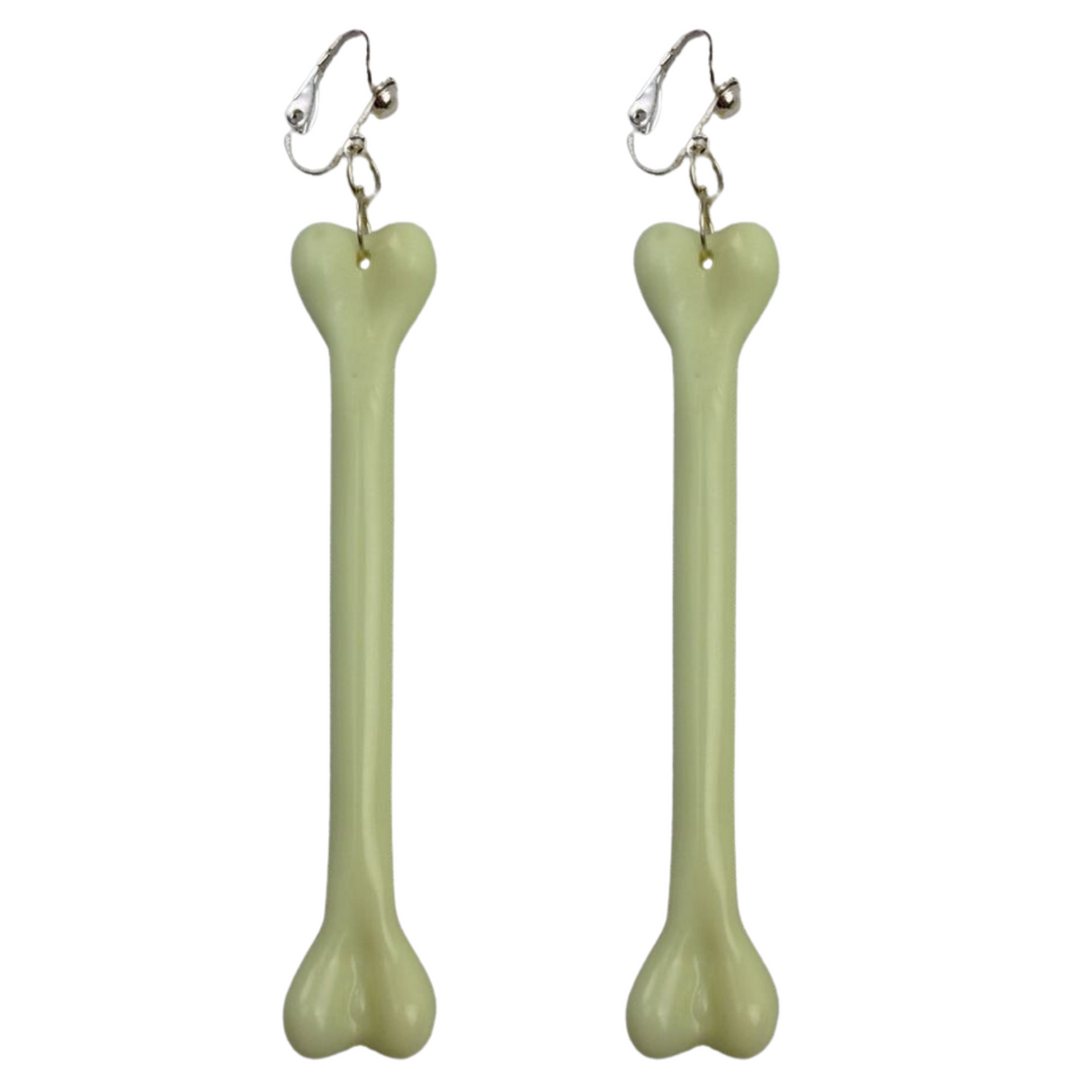 Cave-Inspired Bone Dangle Earrings - Ideal for Costume Parties (9.5cm approx)