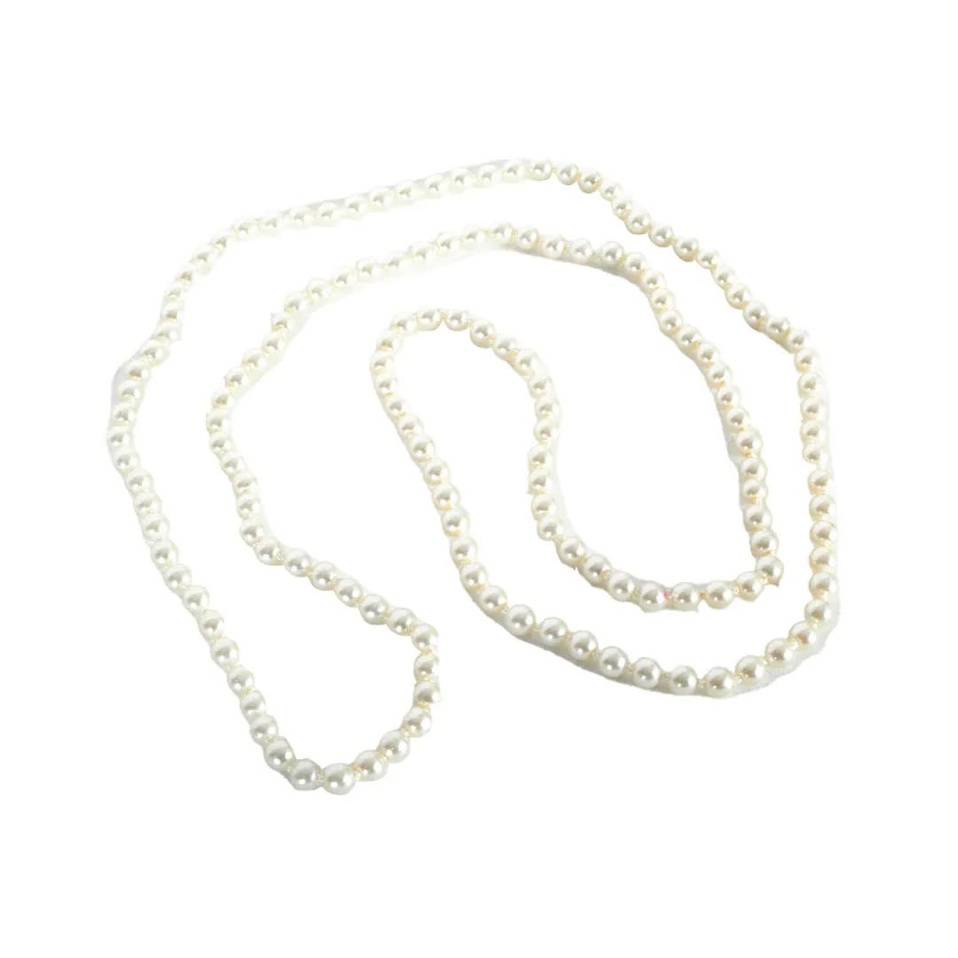 Long Faux Pearl Necklace ??1920s Flapper Costume Accessory or Vintage-Inspired Look