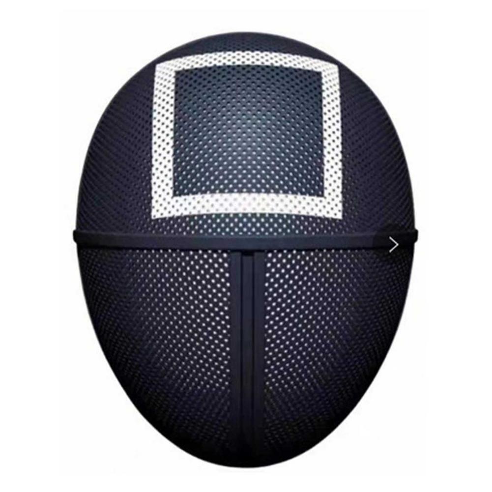 Black Plastic Squid Character Mask for Halloween and Book Week Celebrations - Vision-Friendly Design
