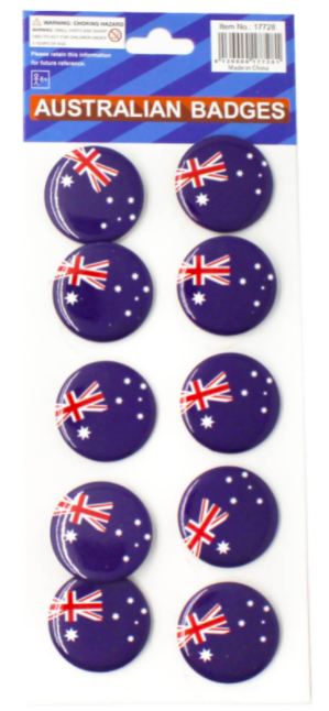 Australian Flag Badges 10 pieces Aussie Australia Day Enamel Tie Pin Brooch