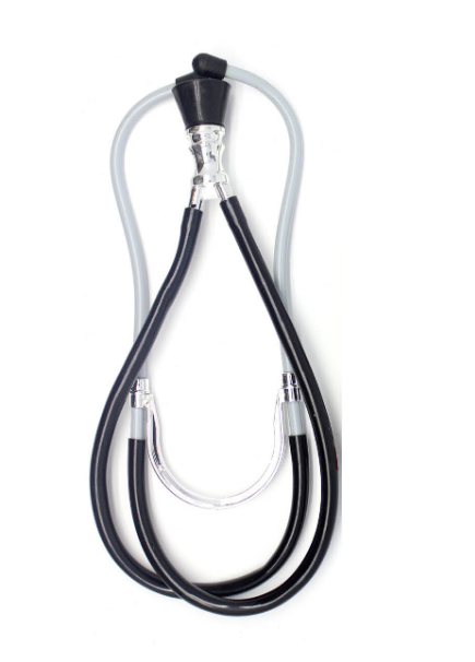 Medical Costume Stethoscope Accessory for Halloween Nurses - Black Fancy Dress Party Gear