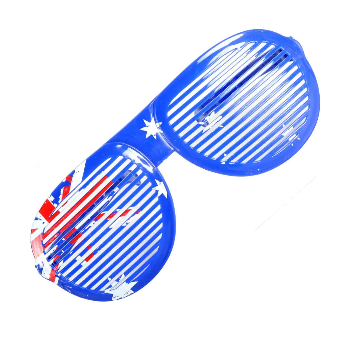 Jumbo Party Costume Glasses - Australian Flag Design - Wayfarer Oversized 26cm Wide