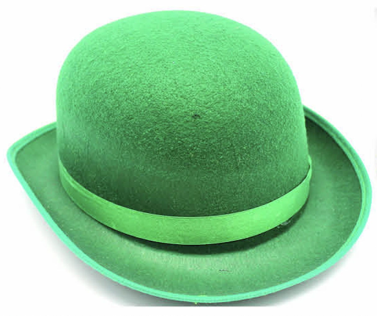 Vintage Green Bowler Hat for Party Costume, Derby Dress-Up, Halloween Dance Events