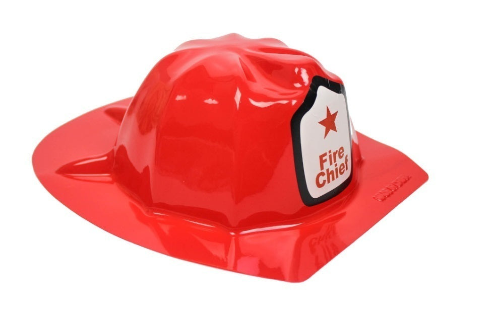 Kids Fire Chief Costume Hat - Fun Party Helmet for Dress Up and Halloween