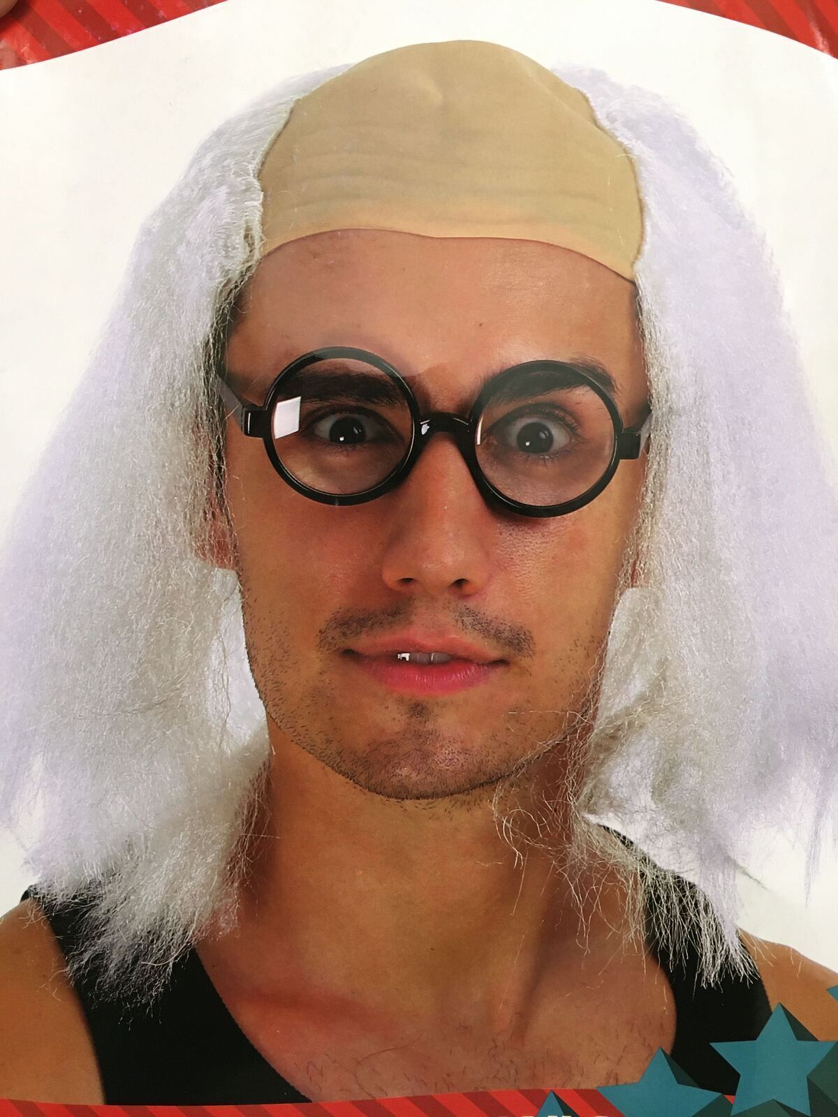 Mad Scientist Wig - Crazy Einstein Costume Accessory for Halloween Parties