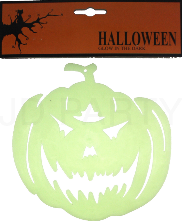 Glow-in-the-Dark Giant Halloween Pumpkin Lantern - Spooky Party Decoration