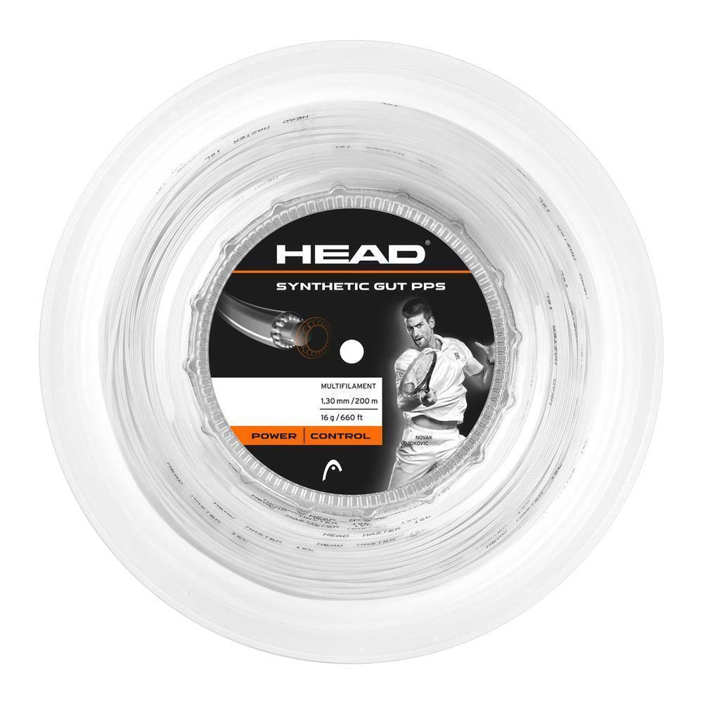 Head Synthetic Gut PPS 16g Tennis String Reel - 200m Power & Control in White