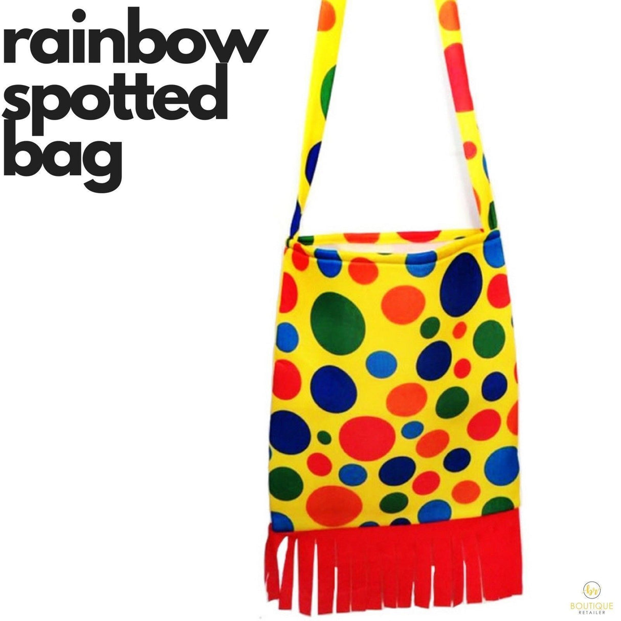Colorful Polka Dot Clown Bag for Carnival and Mardi Gras Festivities