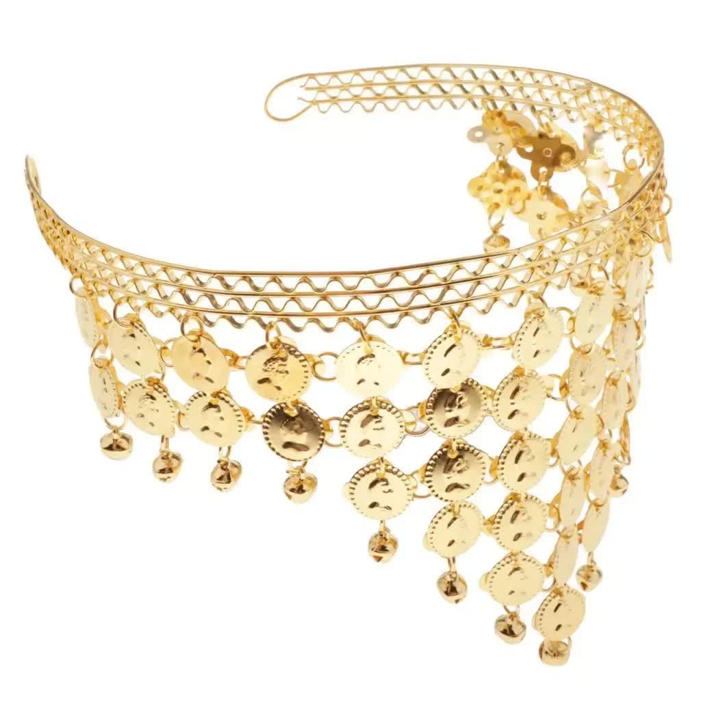 BELLY DANCE HEADBAND Indian Fancy Dress Costume Gypsy Bollywood Tribal Boho