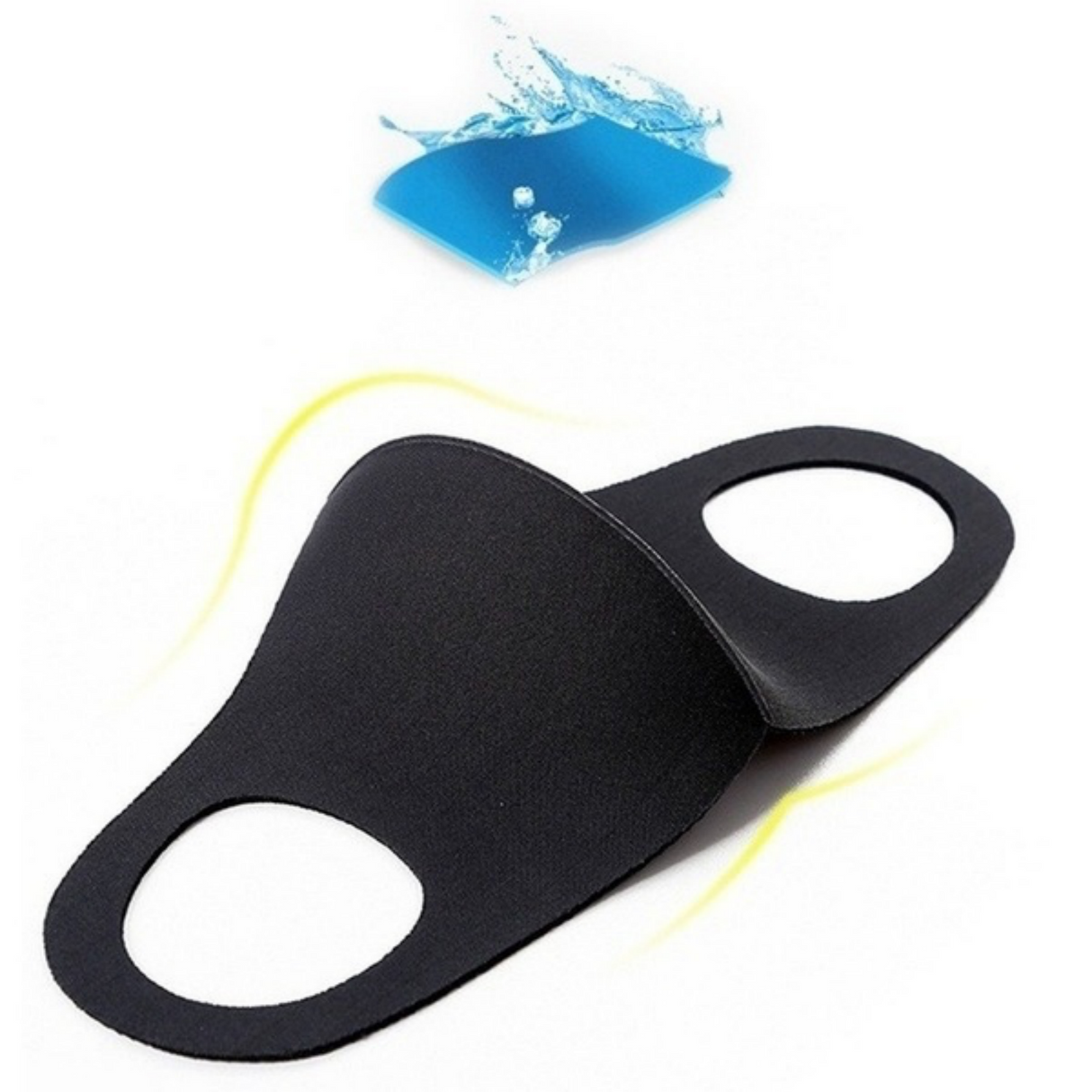 SUMMER Reusable Breathable Face Mask Mouth Mask Anti Dust Haze Protective in Black