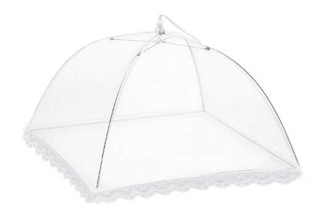 15 MESH FOOD COVER Kitchen BBQ Collapsible Lace Net Insect Fly Wasp Protection