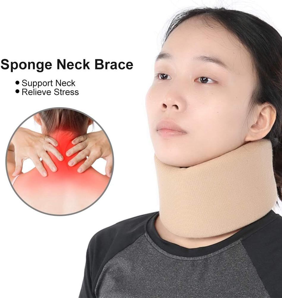 Ergonomic Soft Sponge Cervical Support Collar for Neck Relief and Protection