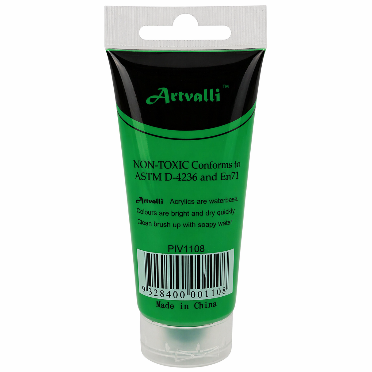 Acrylic Paint 75ml Tube Water Based Non Toxic Artist Craft - Light Green
