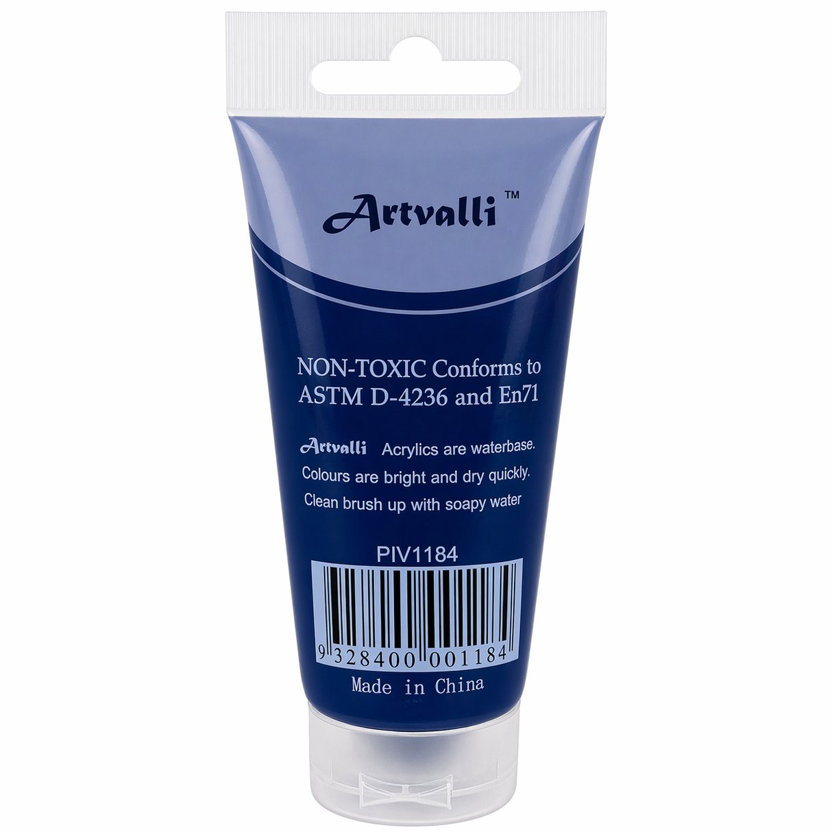 Acrylic Paint 75ml Tube Water Based Non Toxic Artist Craft - Phthalo Blue