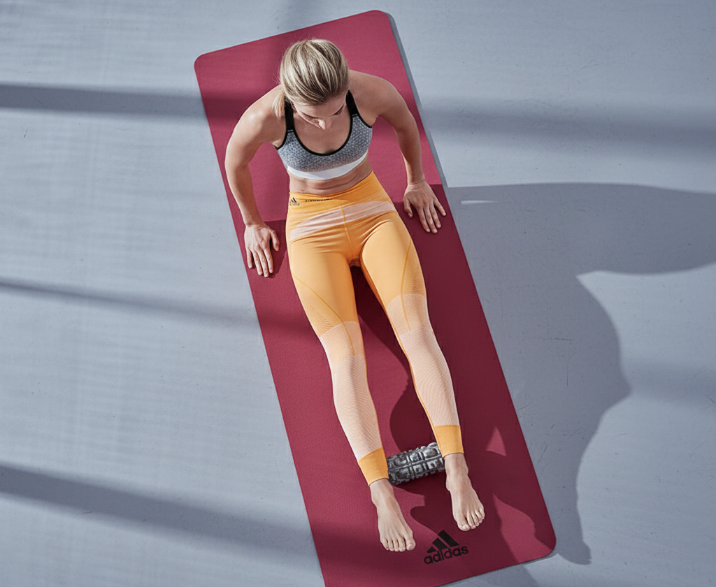 Adidas Mini Textured Foam Roller Recovery Gym Fitness Sport Physio - Grey Camo