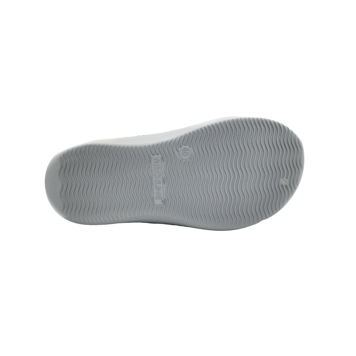Archline Rebound Orthotic Slides Flip Flop Thongs Slip On Arch Support - Stone Grey - Euro 47