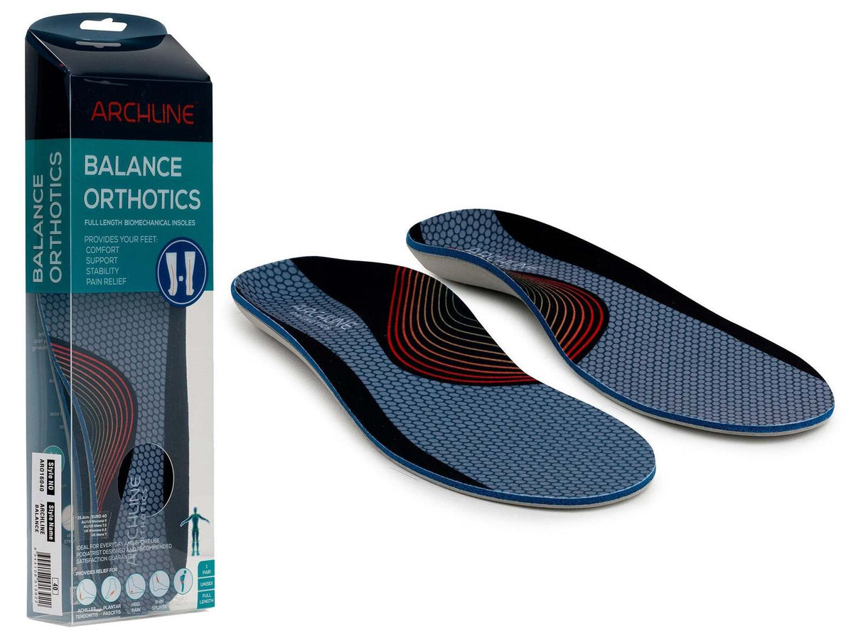 ARCHLINE Orthotics Insoles Balance Full Length Arch Support Pain Relief - EUR 47