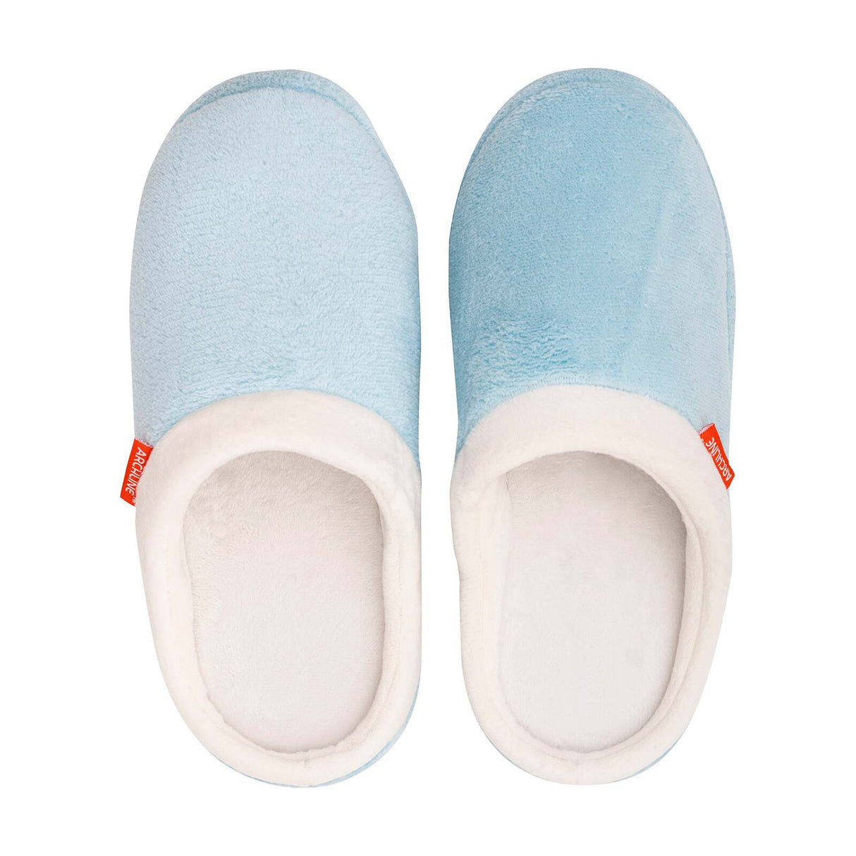 ARCHLINE Orthotic Slippers Slip On Arch Scuffs Pain Relief Moccasins - Baby Blue - EU 36