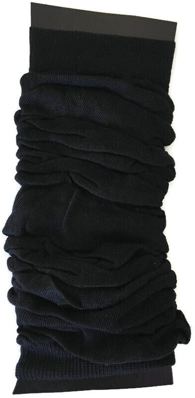 12 LEG WARMERS Knitted Womens Neon Party Knit Ankle Fluro Dance Costume 80s BULK - Black