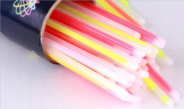15-Pack Bright Neon Glow Sticks - Illuminate Your Next Party, Rave, or Event - 20cm Long
