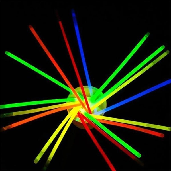 15-Pack Bright Neon Glow Sticks - Illuminate Your Next Party, Rave, or Event - 20cm Long