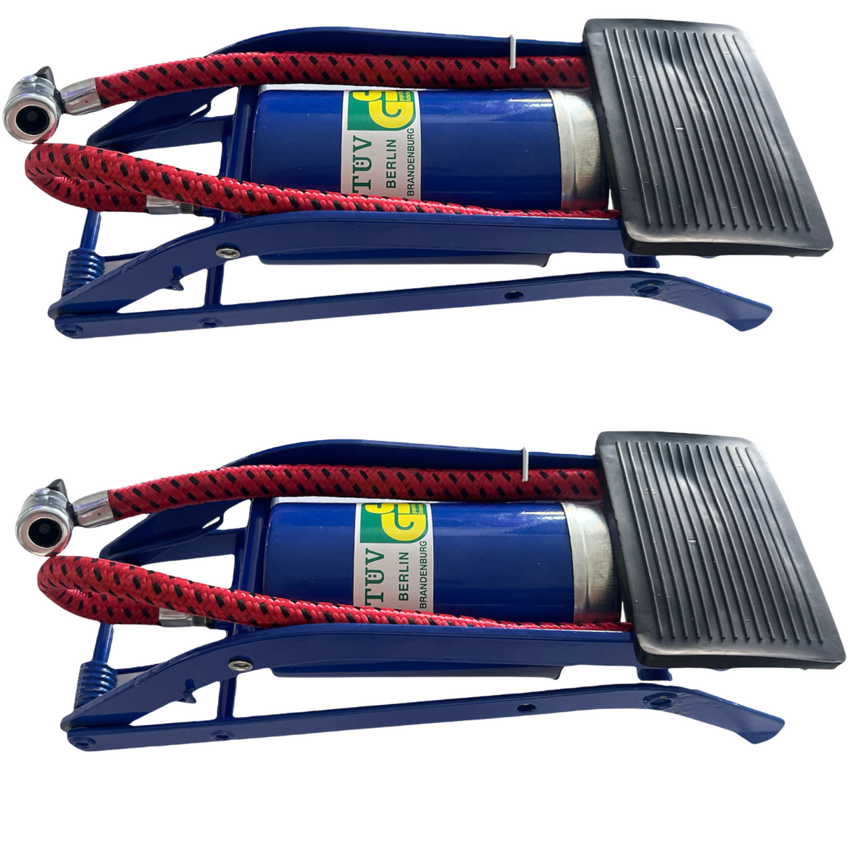 2-Pack High-Pressure Foot Pump for Bicycles, Motorcycles, and Vehicle Tires - Inflates Balls and More!