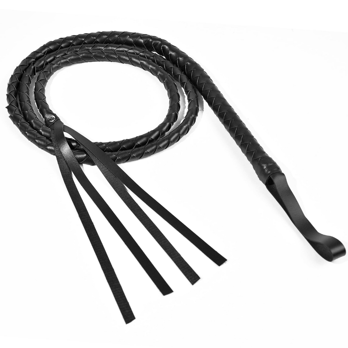 Faux Leather Cowboy Riding Whip Costume Accessory - 180cm Fancy Dress