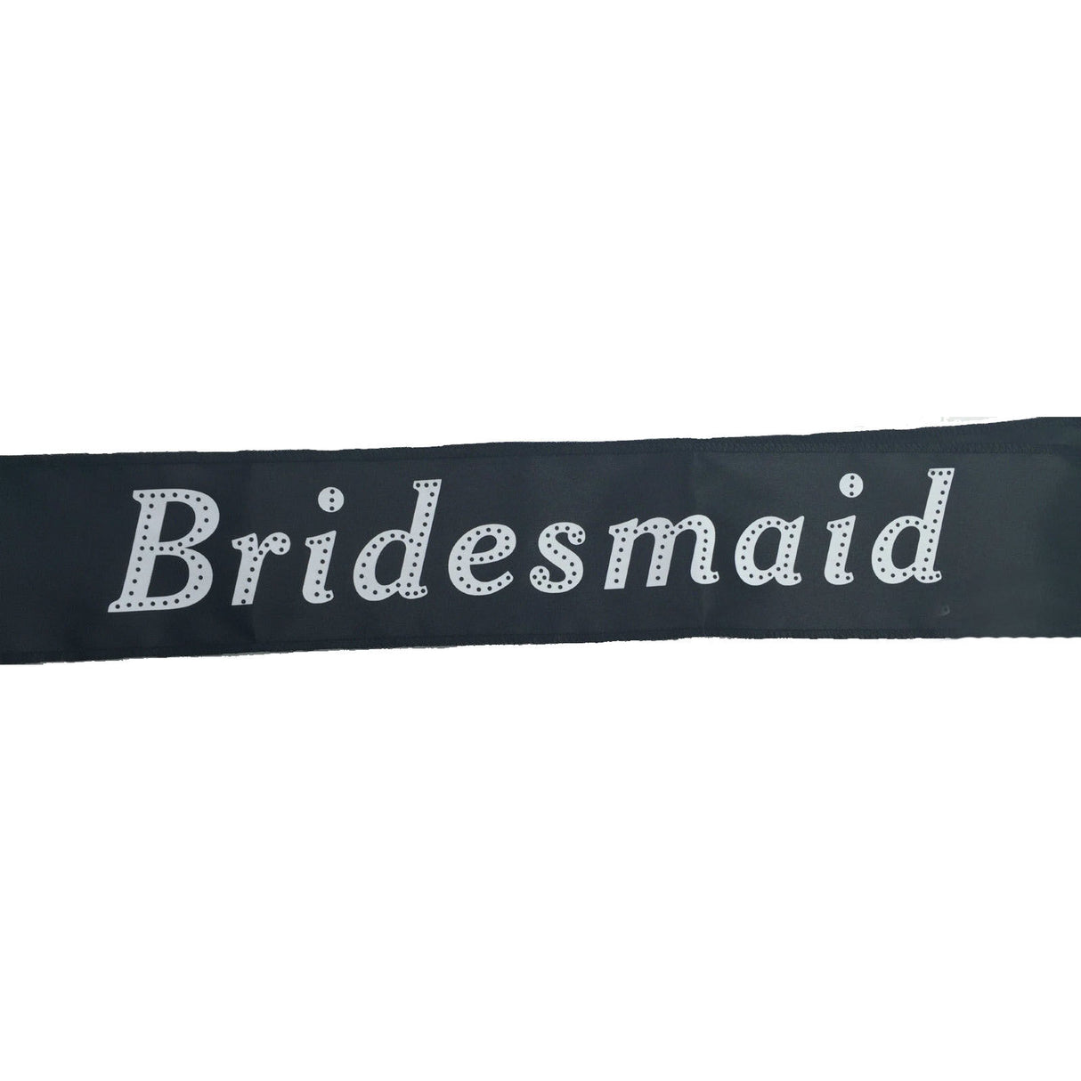 Hens Night Satin Sash Bridal Party Girls Wedding Bridesmaid Accessory - Black