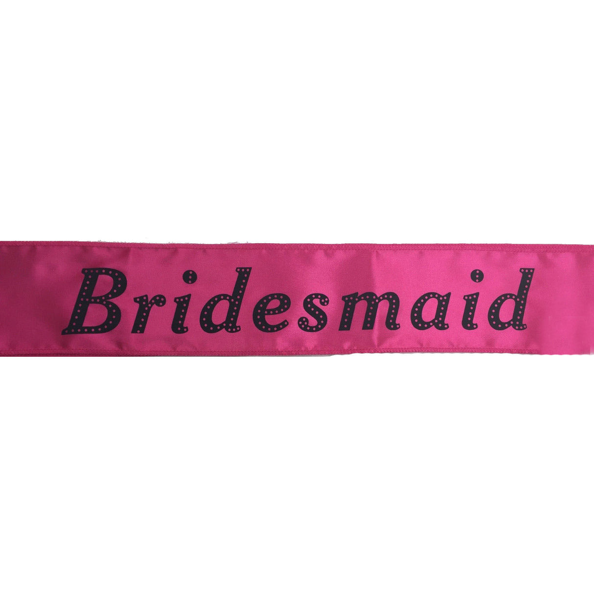 Hens Night Satin Sash Bridal Party Girls Wedding Bridesmaid Accessory - Hot Pink