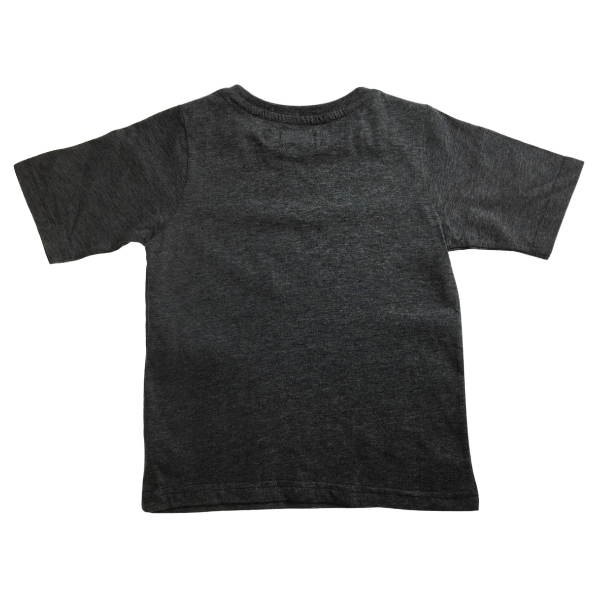 KIDS PLAIN T SHIRT Childrens Child 100% COTTON Boys Girls Basic Blank Tee Top - Grey Marle - 7