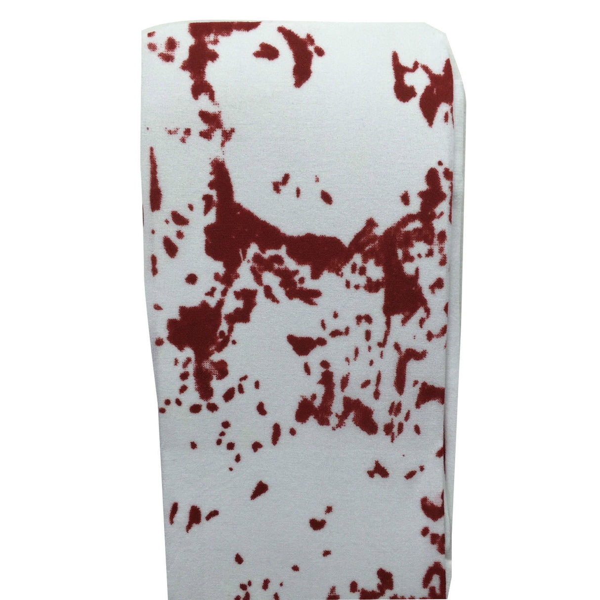 Chic Gothic Over the Knee Stay Up Socks - White/Red Costume Stockings for Events