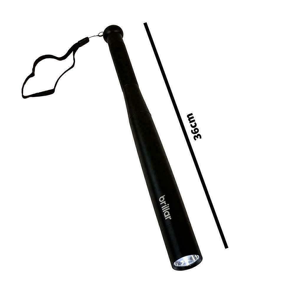 Baseball Bat LED Flashlight Super Bright Baton Torch Emergency Security Tools in Assorted Colours