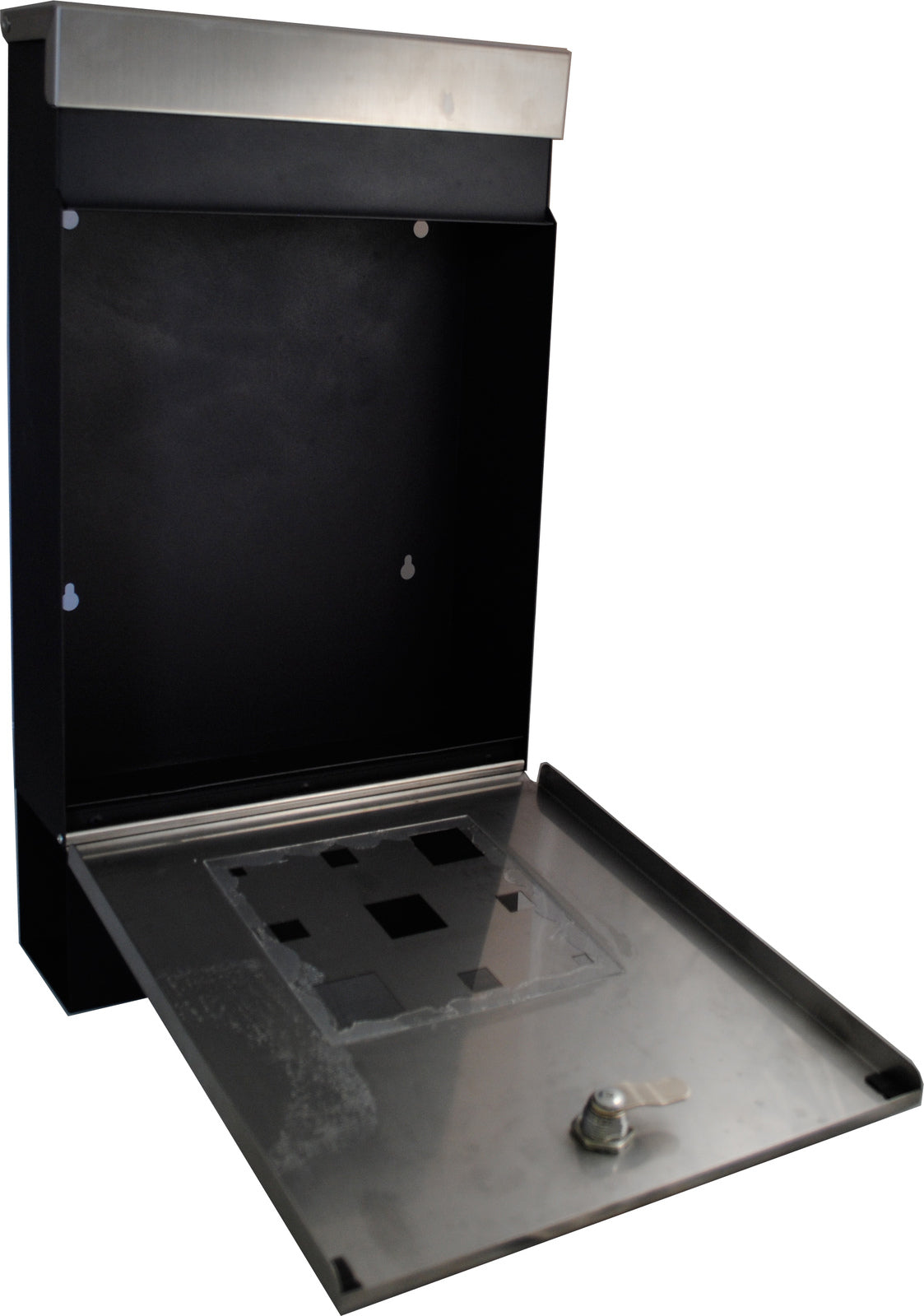 Sandleford Stainless Steel Wall-Mounted Lockable Mailbox Caddy