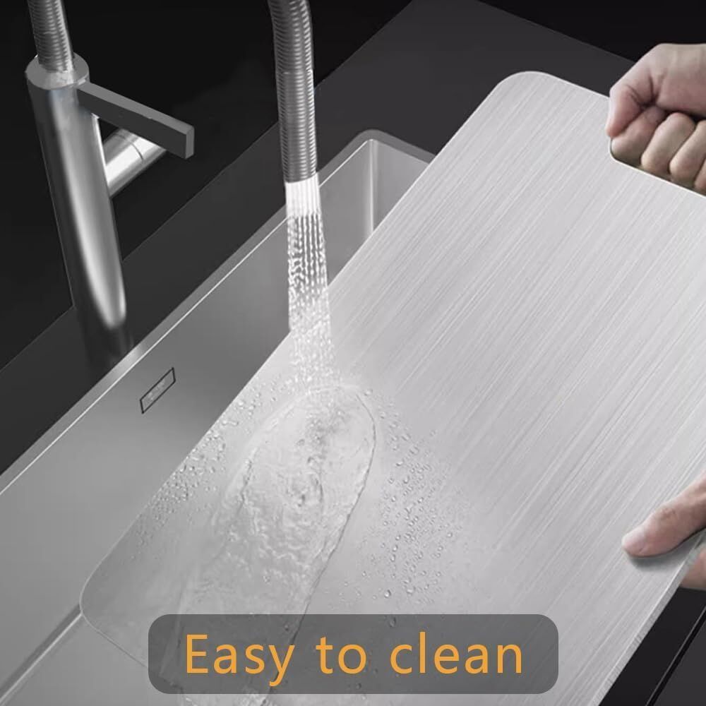 Stainless Titanium Steel Anti-Bacterial Mildew-Proof Cutting Chopping Board 23 x 34cm