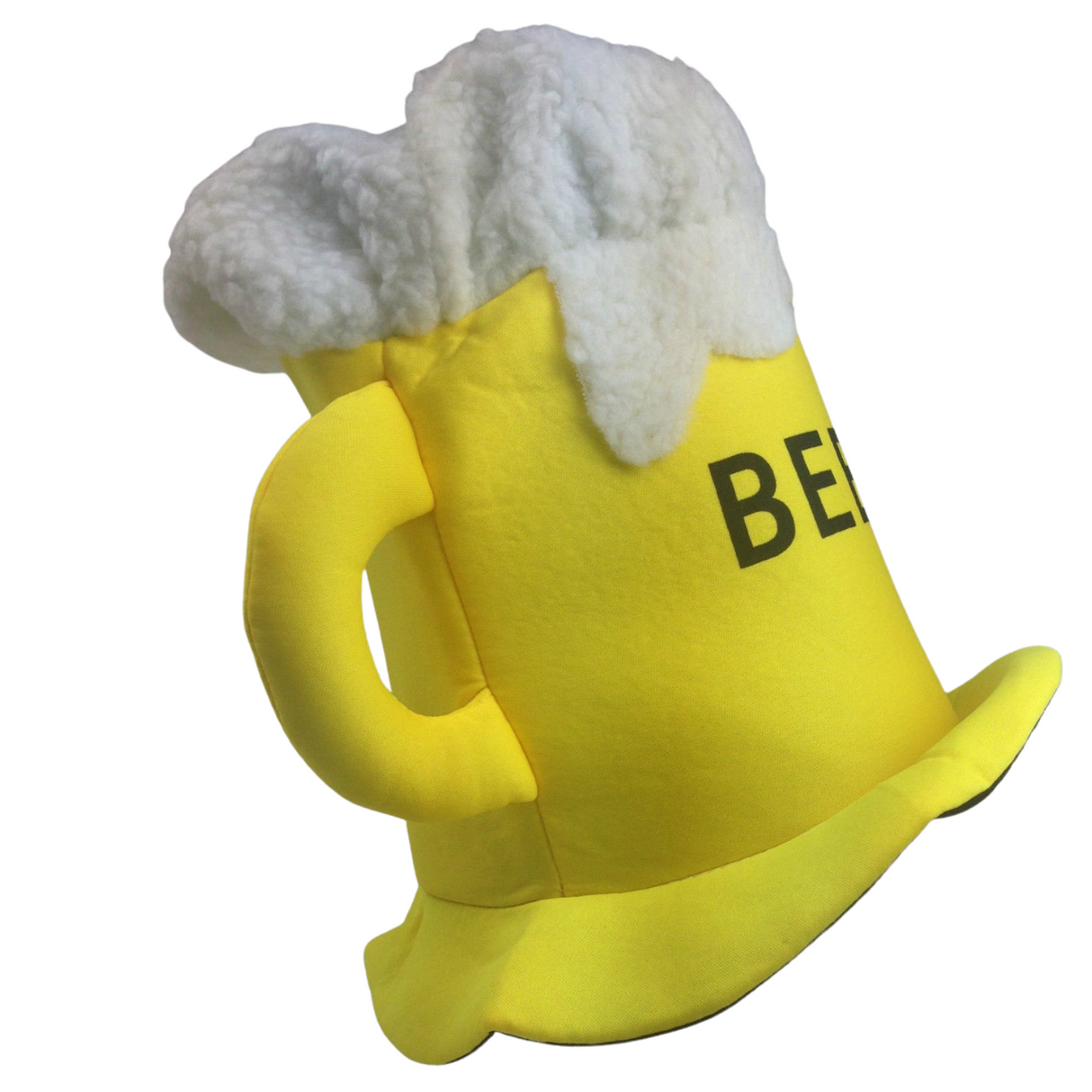 Plush Beer Mug Hat ??Hilarious Party and Halloween Costume Accessory for All
