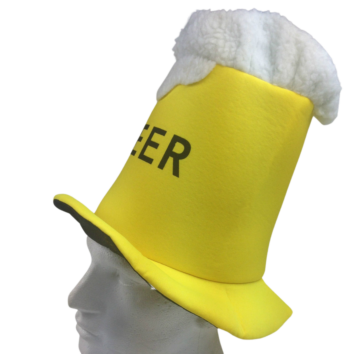 Plush Beer Mug Hat ??Hilarious Party and Halloween Costume Accessory for All