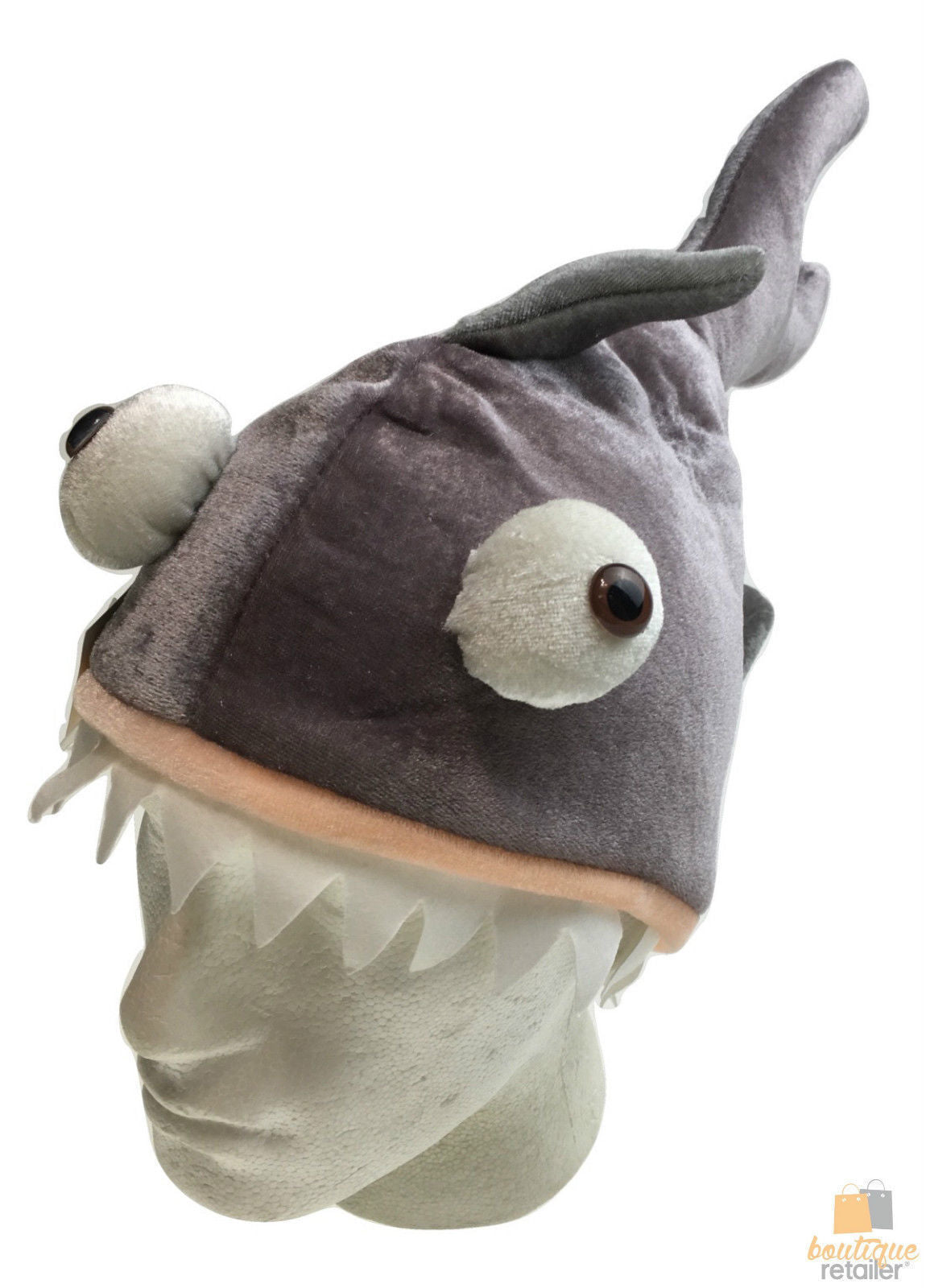 Shark Fin Cap - Whimsical Fish Headgear for Halloween Celebrations