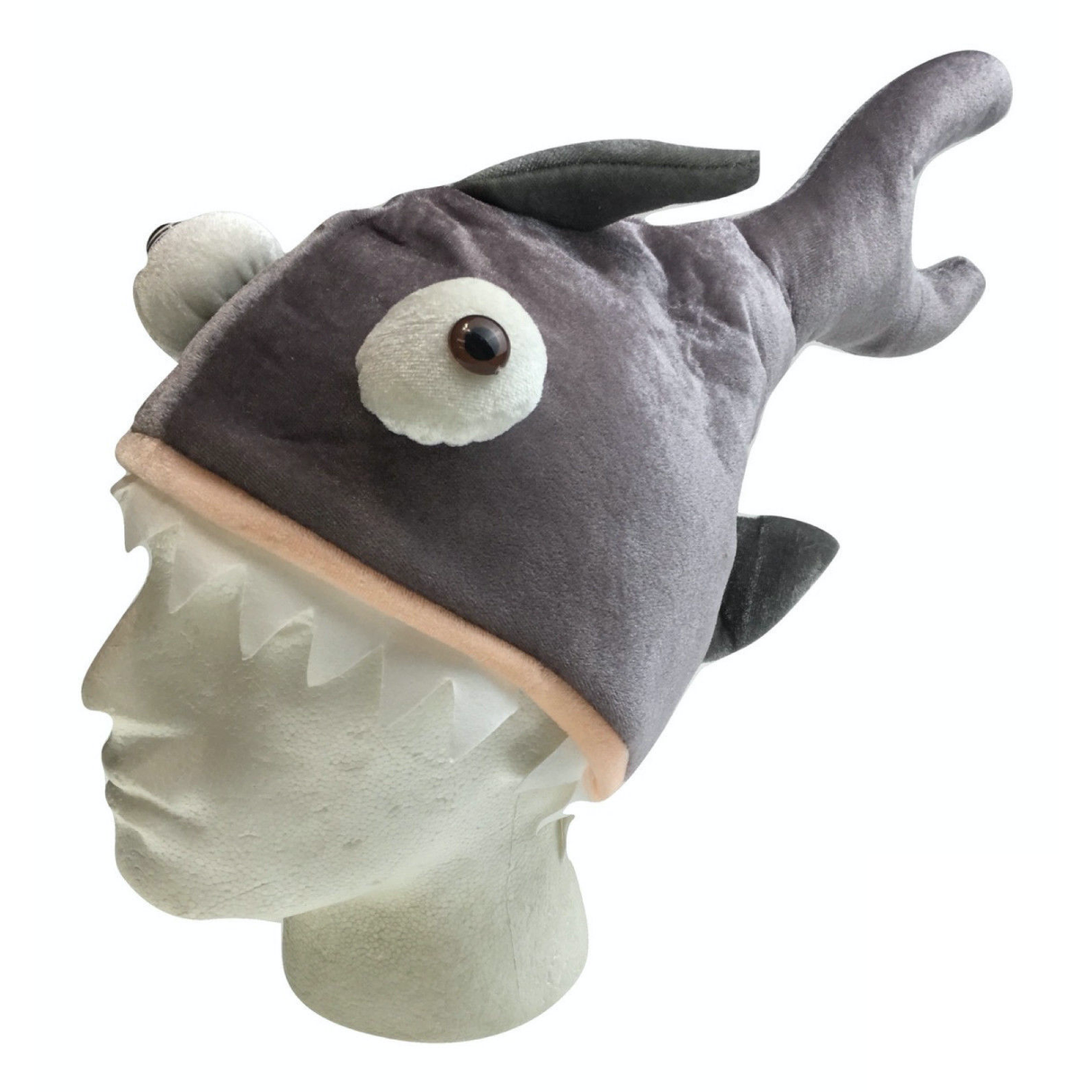 Shark Fin Cap - Whimsical Fish Headgear for Halloween Celebrations