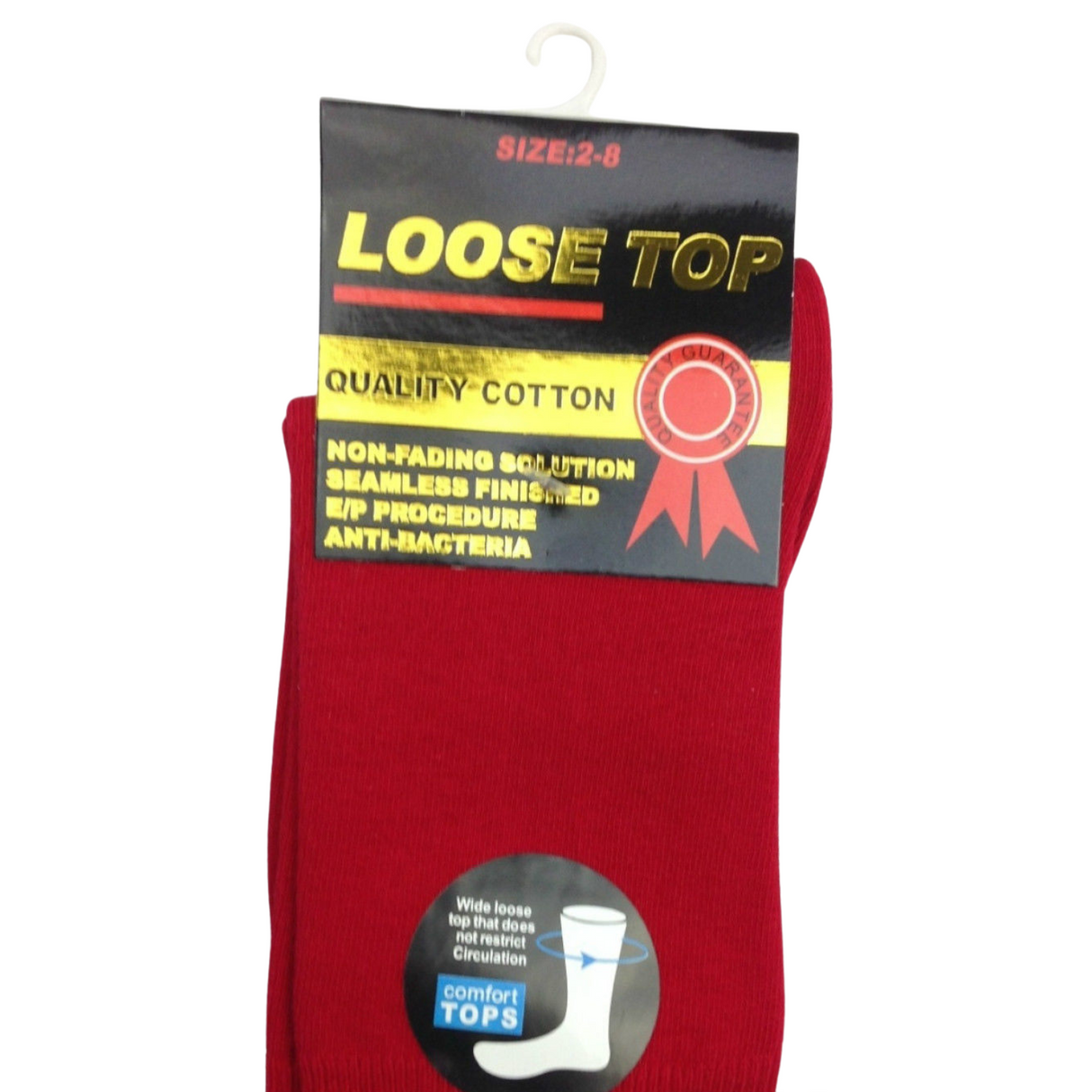 1x Pair COTTON Rich LOOSE TOP SOCKS Dress Medical Circulation Diabetic Comfort - -