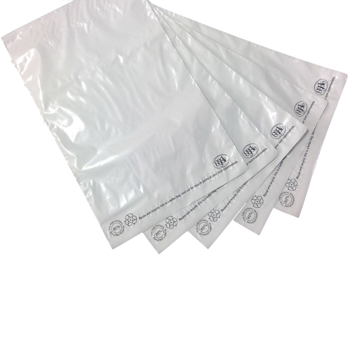 Enviro Recycled Courier Satchels Poly Mailer Bag Accredited Self Sealing Shipping - 5kg (510x435x50mm) - 250pcs